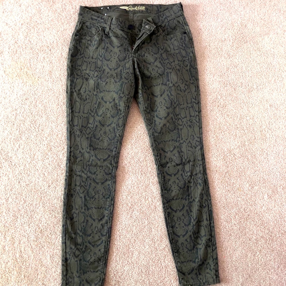 SOLD Snakeskin Jeggings